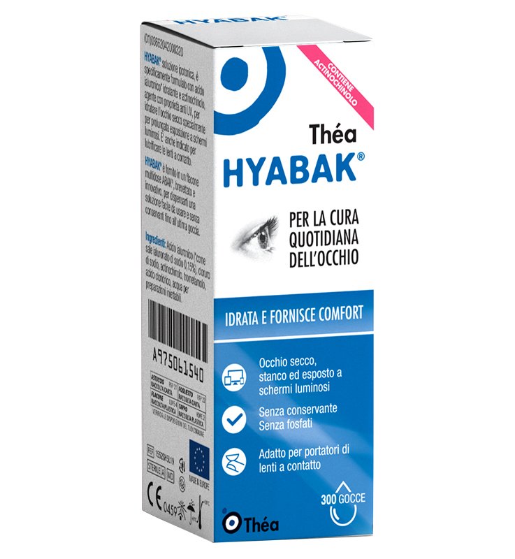 HYABAK PROTECTOR SOLUZIONE OFTALMICA SODIO IALURONATO 0,15%FLACONE 10ML