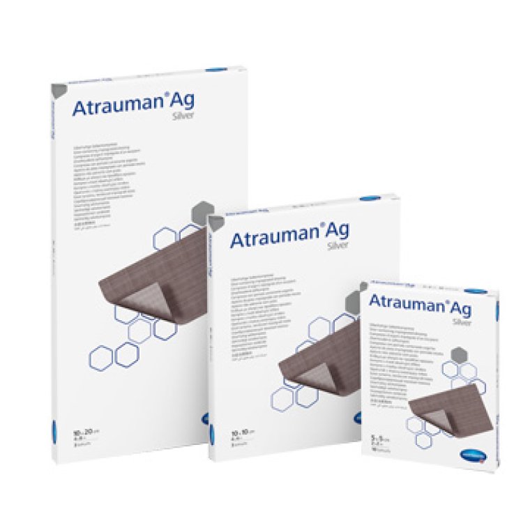 MEDICAZIONE CON ARGENTO ATRAUMAN AG 10X10CM 10 PEZZI MEDICAZIONE CON ARGENTO ATRAUMAN AG 10X10CM 10 PEZZI