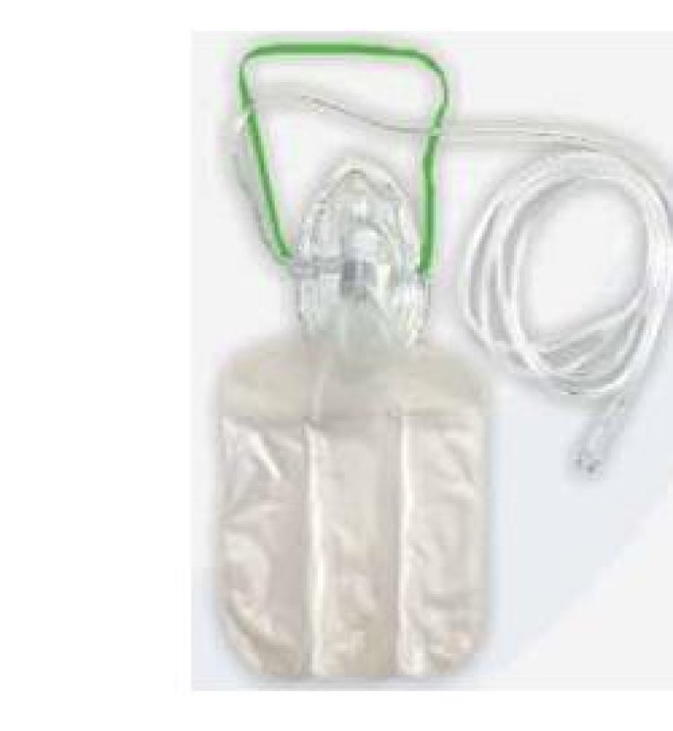 MASCHERA OSSIGENOTERAPIA +TUBO+RESE