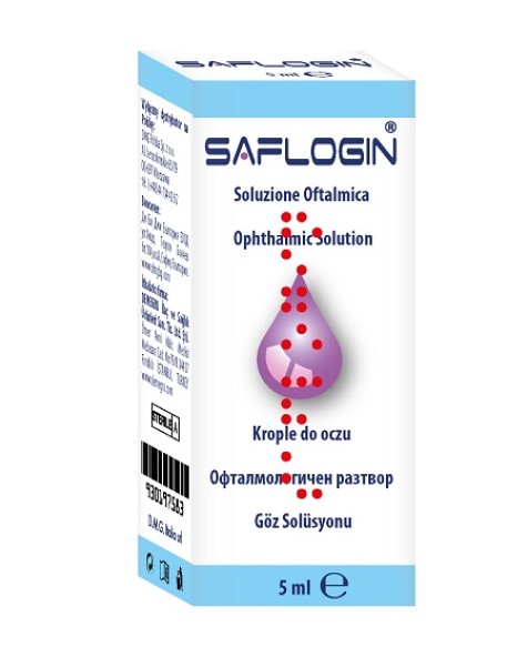 SAFLOGIN SOLUZIONE OFTALMICA LUBRIFICANTE LENITIVA 5 ML CE 0373