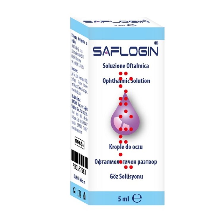 SAFLOGIN SOLUZIONE OFTALMICA LUBRIFICANTE LENITIVA 5 ML CE 0373 SAFLOGIN SOLUZIONE OFTALMICA LUBRIFICANTE LENITIVA 5 ML CE 0373