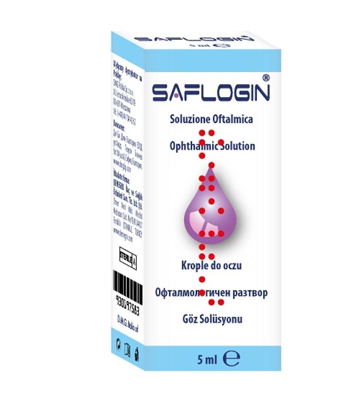 SAFLOGIN SOLUZIONE OFTALMICA LUBRIFICANTE LENITIVA 5 ML CE 0373