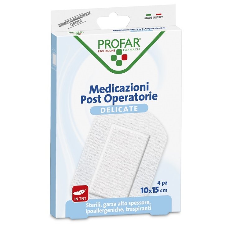 MEDICAZIONE POST OPERATORIA STERILE GARZA ANTIADERENTE 10X15CM 4 PEZZI PROFAR MEDICAZIONE POST OPERATORIA STERILE GARZA ANTIADERENTE 10X15CM 4 PEZZI PROFAR