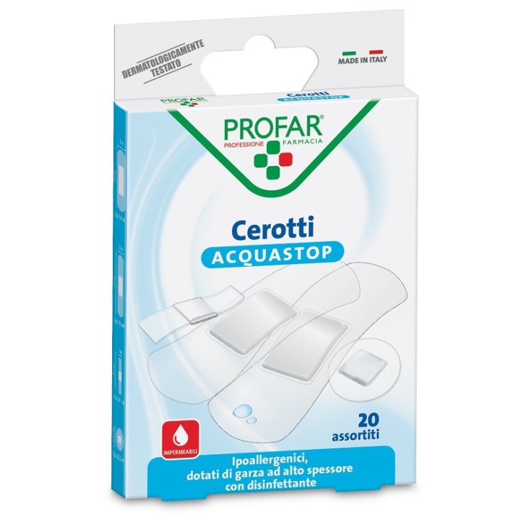CEROTTO ACQUASTOP ASSORTITI PROFAR 20 PEZZI CEROTTO ACQUASTOP ASSORTITI PROFAR 20 PEZZI