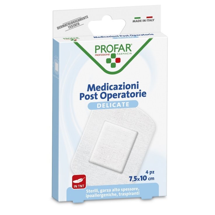 MEDICAZIONE POST OPERATORIA STERILE GARZA ANTIADERENTE 7,5X10 CM 4 PEZZI PROFAR MEDICAZIONE POST OPERATORIA STERILE GARZA ANTIADERENTE 7,5X10 CM 4 PEZZI PROFAR