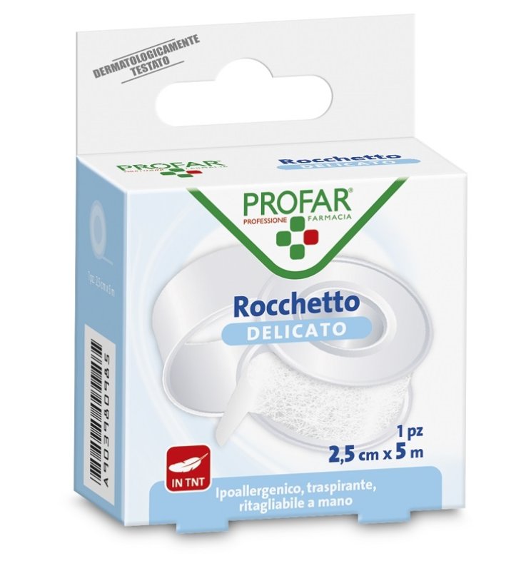 ROCCHETTO TESSUTO NON TESSUTO DELICATO 1,25 CM X 5 M PROFAR