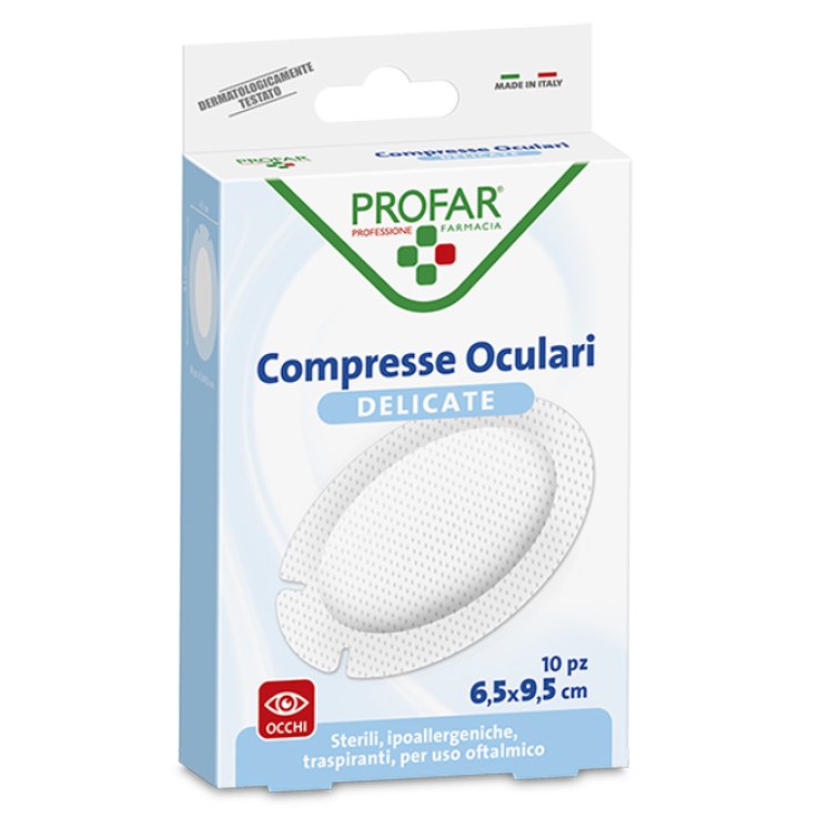 COMPRESSE OCULARI CON GARZA ANTIADERENTE 9,5X6,5 CM 10 PEZZIPROFAR COMPRESSE OCULARI CON GARZA ANTIADERENTE 9,5X6,5 CM 10 PEZZIPROFAR