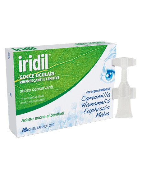 GOCCE OCULARI IRIDIL 10 AMPOLLE MONODOSE RICHIUDIBILI 0,5 ML