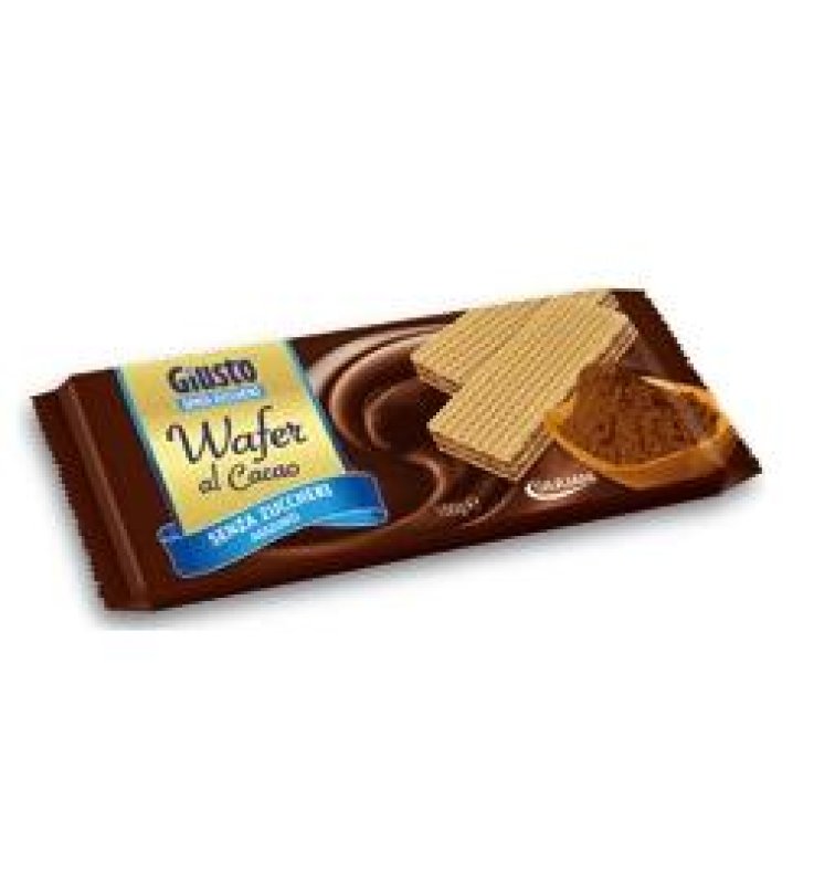 GIUSTO SENZA ZUCCHERO WAFERS CACAO 150 G