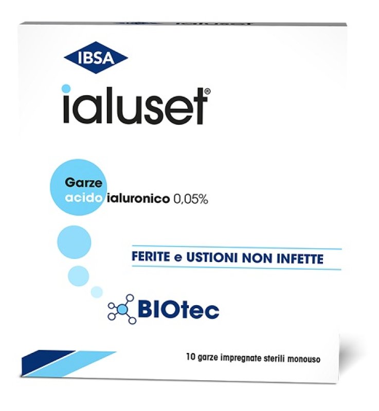 GARZA MEDICATA IALUSET 10X10 CM 10 PEZZI
