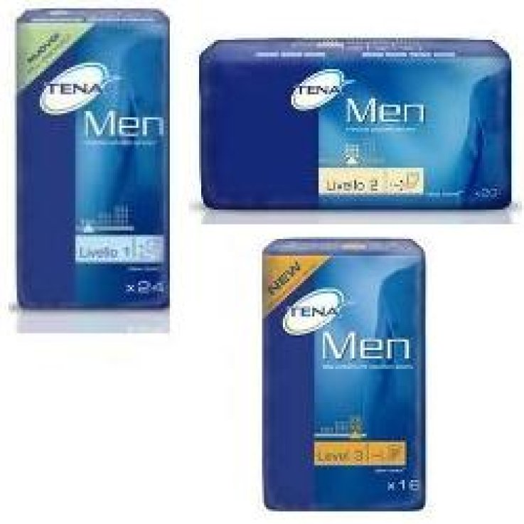 PANNOLONE SAGOMATO MASCHILE TENA MEN LIVELLO 3 16 PEZZI PANNOLONE SAGOMATO MASCHILE TENA MEN LIVELLO 3 16 PEZZI