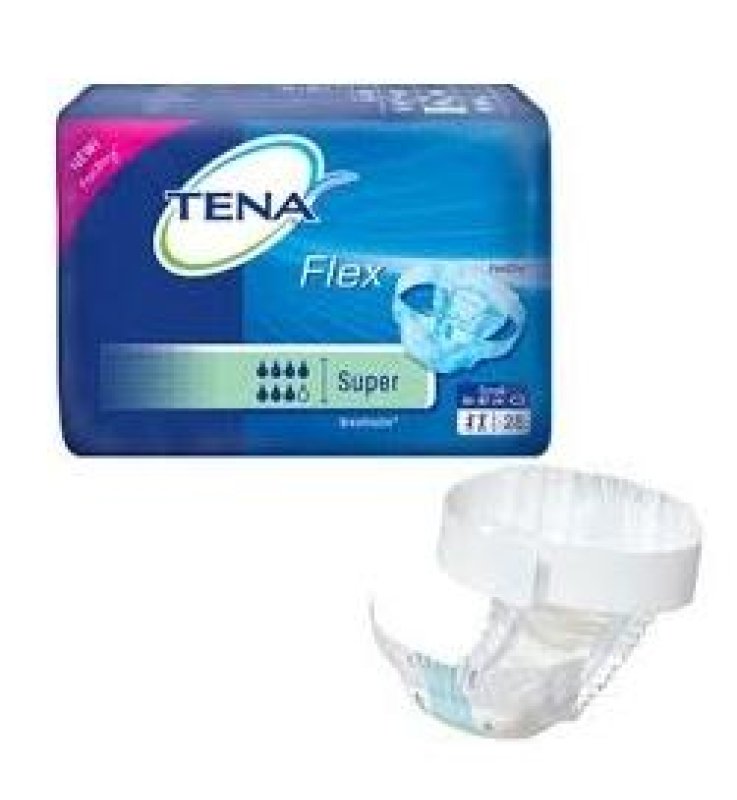 PANNOLONE A CINTURA PER INCONTINENZA TENA FLEX SUPER MEDIO 30 PEZZI