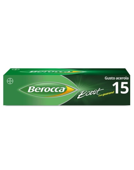 BEROCCA BOOST EFFERVESCENTE 15 COMPRESSE