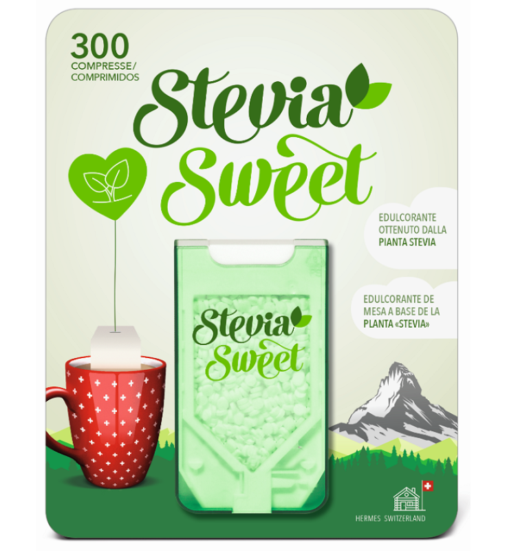 HERMESETAS STEVIA 300CPR