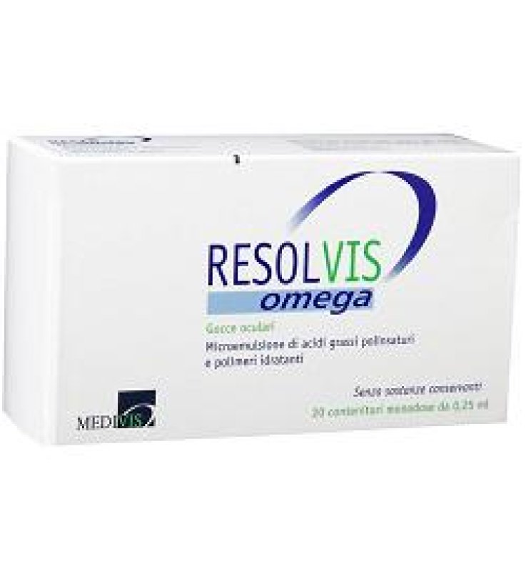 GOCCE OCULARI RESOLVIS OMEGA 20 FIALE MONODOSE 0,25 ML