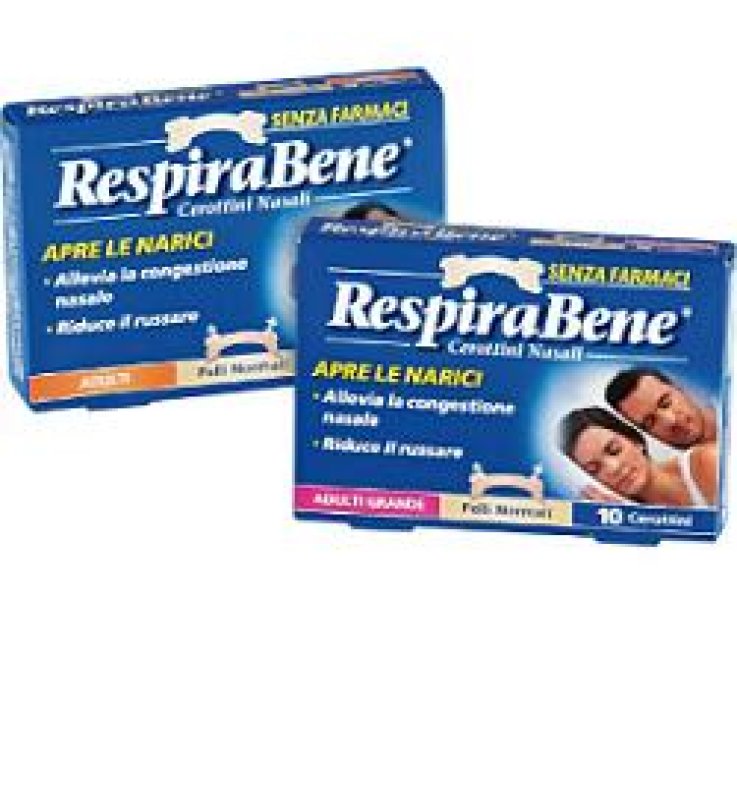 CEROTTO NASALE CLASSICO ADULTI RESPIRA BENE 10 PEZZI