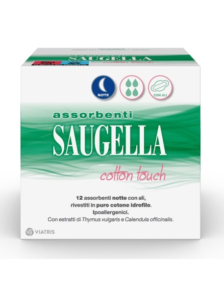 SAUGELLA COTTON TOUCH ASSORBENTI NOTTE 12 PEZZI TAGLIO PREZZO