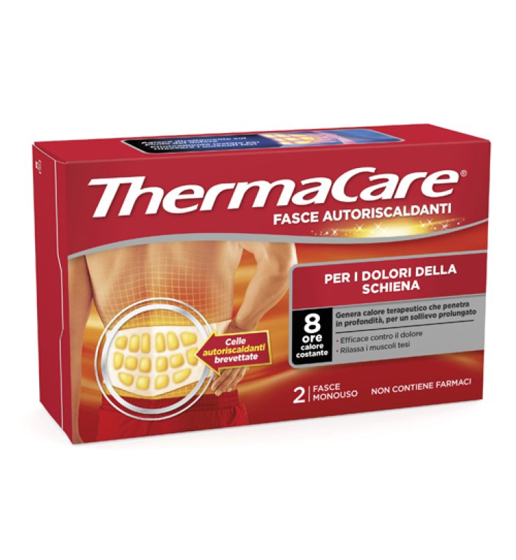 FASCIA AUTORISCALDANTE A CALORE TERAPEUTICO THERMACARE SCHIENA 2 PEZZI FASCIA AUTORISCALDANTE A CALORE TERAPEUTICO THERMACARE SCHIENA 2 PEZZI