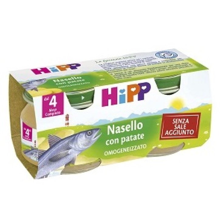 HIPP OMOGENEIZZATO NASELLO CON PATATE 2X80 G HIPP OMOGENEIZZATO NASELLO CON PATATE 2X80 G
