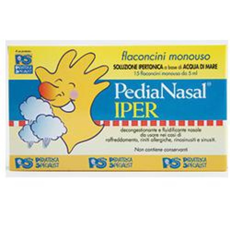 PEDIANASAL IPER SOLUZIONE IPERTONICA 15 FLACONCINI MONOUSO DA 5 ML