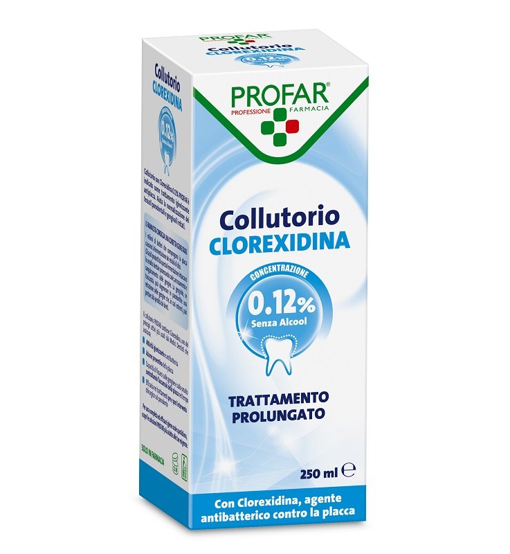 COLLUTORIO CLOREXIDINA 0,12% 250 ML PROFAR COLLUTORIO CLOREXIDINA 0,12% 250 ML PROFAR