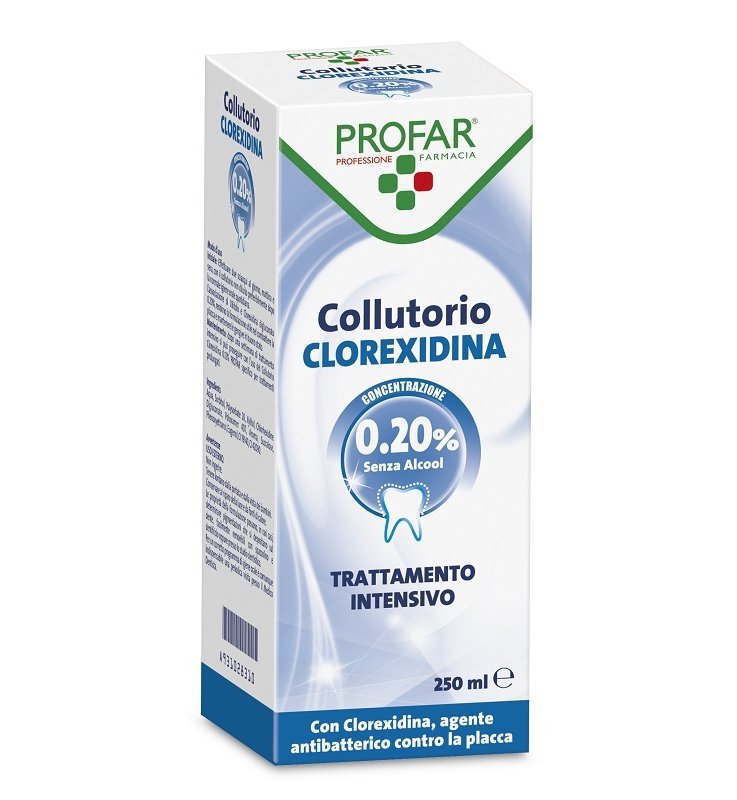 COLLUTORIO CLOREXIDINA 0,20% 250 ML PROFAR COLLUTORIO CLOREXIDINA 0,20% 250 ML PROFAR
