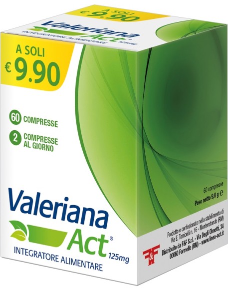 VALERIANA ACT 125 MG 60 COMPRESSE DA 125 MG