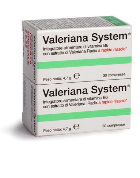 VALERIANA SYSTEM 30 COMPRESSE+30 COMPRESSE
