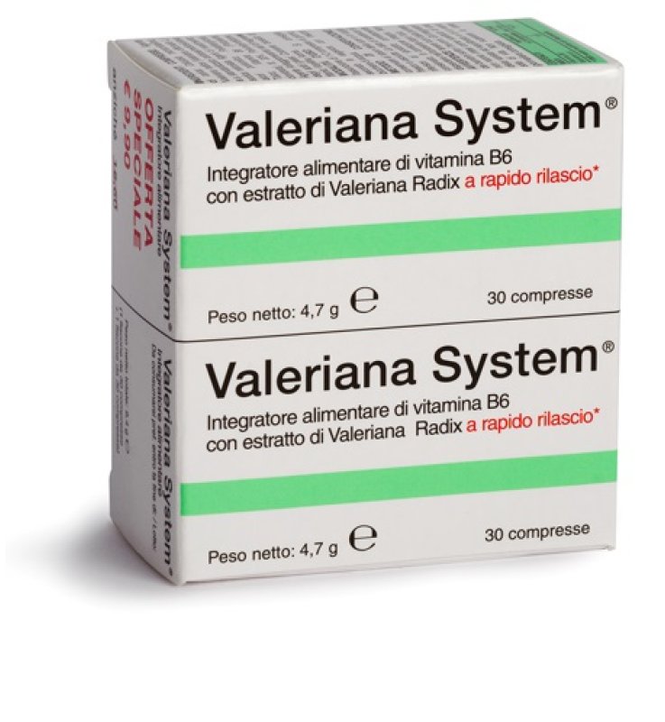 VALERIANA SYSTEM 30 COMPRESSE+30 COMPRESSE