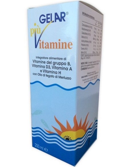 GELAR PIU' VITAMINE SCIROP 200ML GELAR PIU' VITAMINE SCIROP 200ML