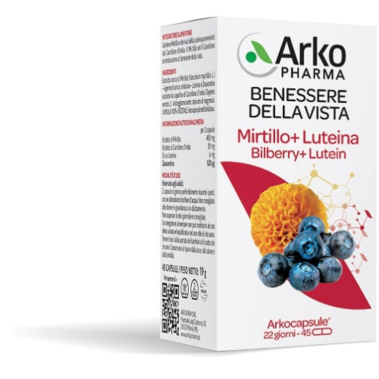 ARKOCAPSULE MIRTIL+LUTEINA 45CPS ARKOCAPSULE MIRTIL+LUTEINA 45CPS