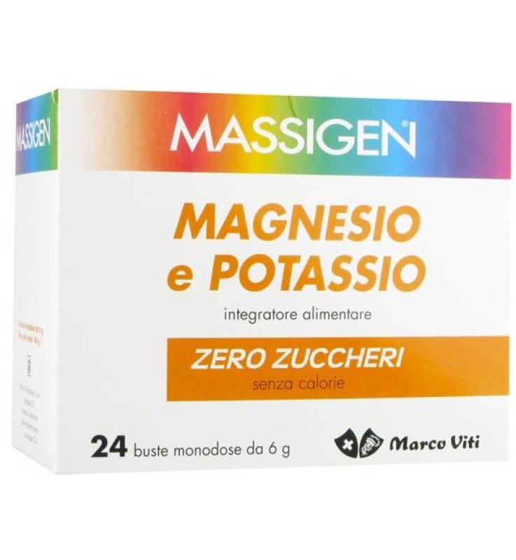 MASSIGEN MAGNESIO POTASSIO SENZA ZUCCHERO 24 BUSTINE