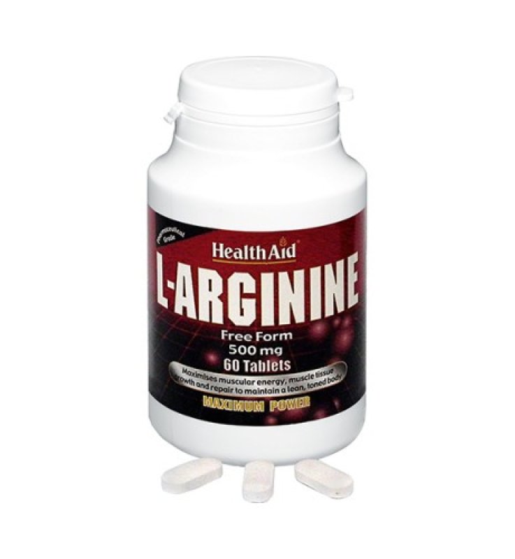 ARGININE 60TAV 500MG HEALTHAID