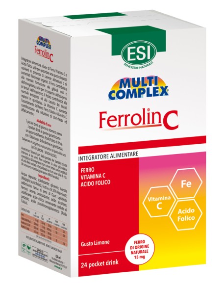 ESI FERROLIN C POCKET DRINK 24 BUSTINE