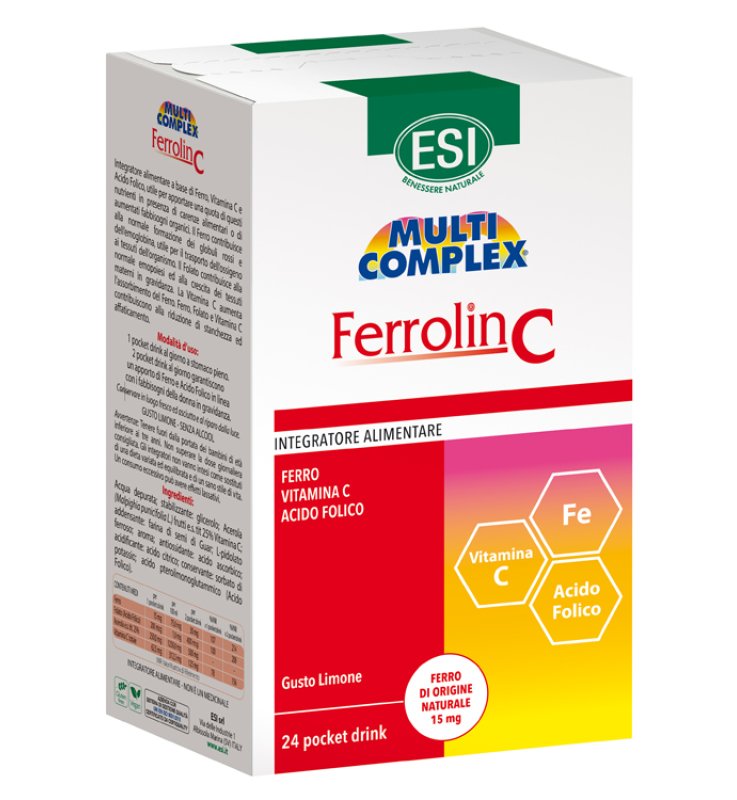 ESI FERROLIN C POCKET DRINK 24 BUSTINE