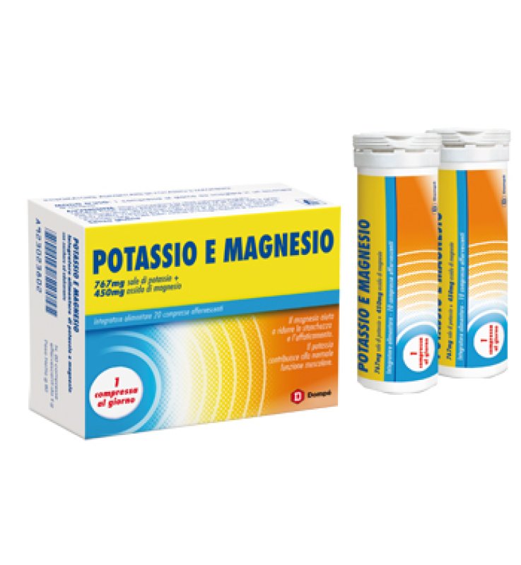 DOMPE' POTASSIO E MAGNESIO 2 TUBI DA 10 COMPRESSE