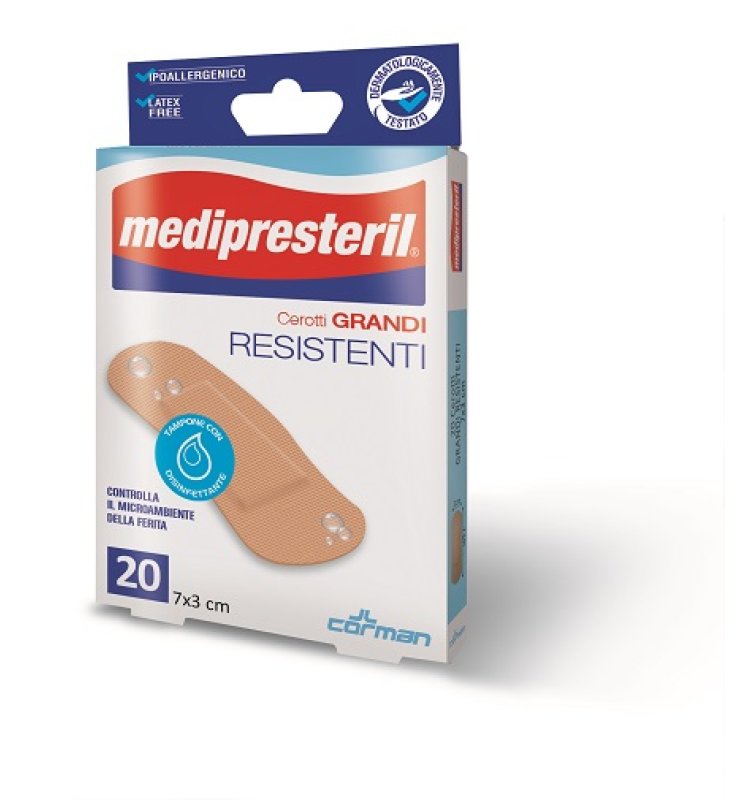 CEROTTO MEDIPRESTERIL RESISTENTI MINI 2 FORMATI 20 PEZZI CEROTTO MEDIPRESTERIL RESISTENTI MINI 2 FORMATI 20 PEZZI