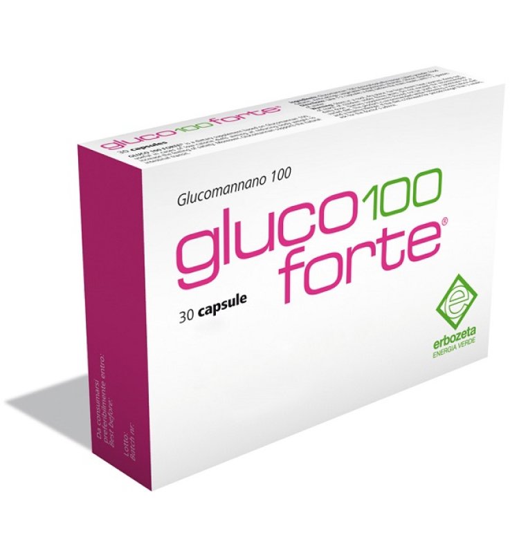 GLUCO 100 FORTE GLUCOMANNANO 100 30 CAPSULE DA 900 MG