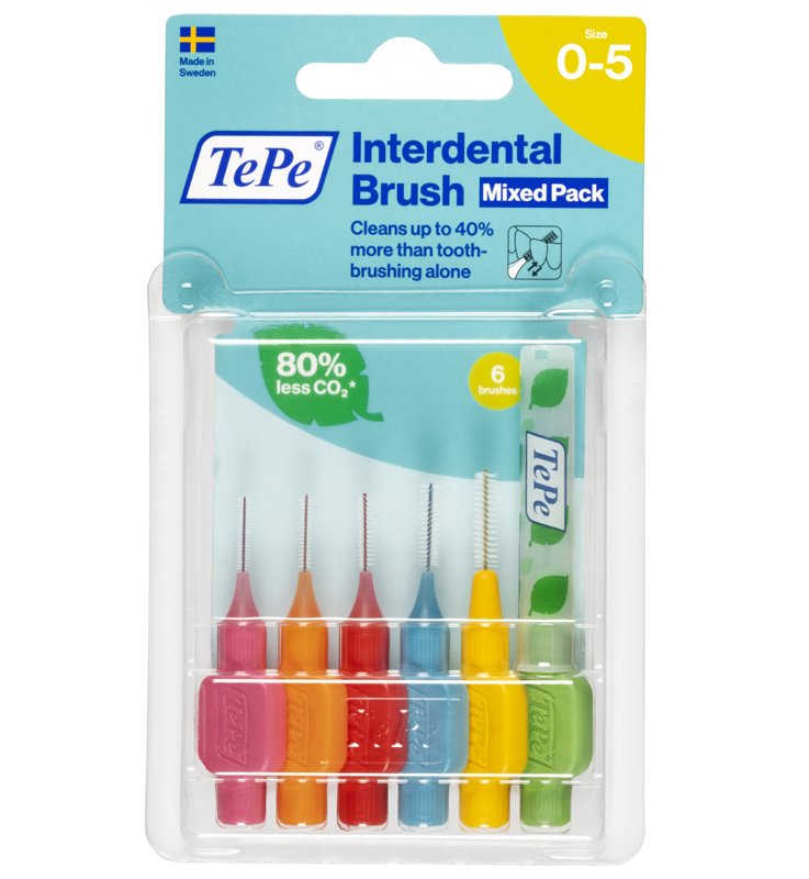 TEPE SCOVOLINI MISTI 6 PEZZI ROSA E VERDE