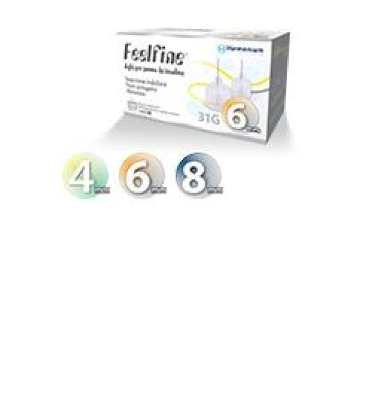 AGO PER PENNA DA INSULINA FEELFINE GAUGE 31 LUNGHEZZA 6 MM 100 PEZZI