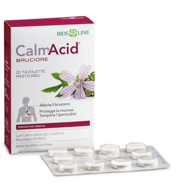 BIOSLINE CALMACID BRUCIORE 20 TAVOLETTE MASTICABILI