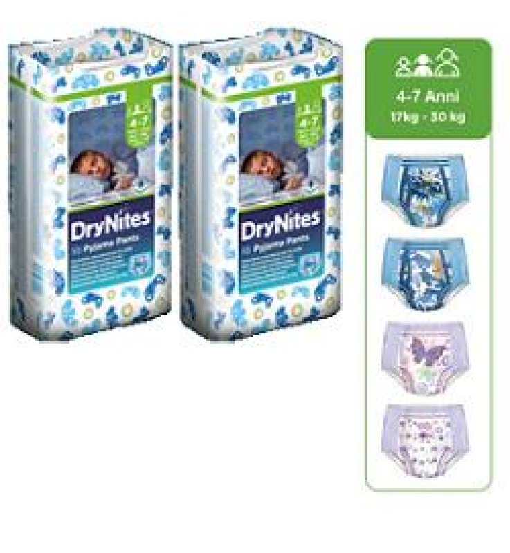 HUGGIES DRYNITES BOY 17/30K 10PZ HUGGIES DRYNITES BOY 17/30K 10PZ