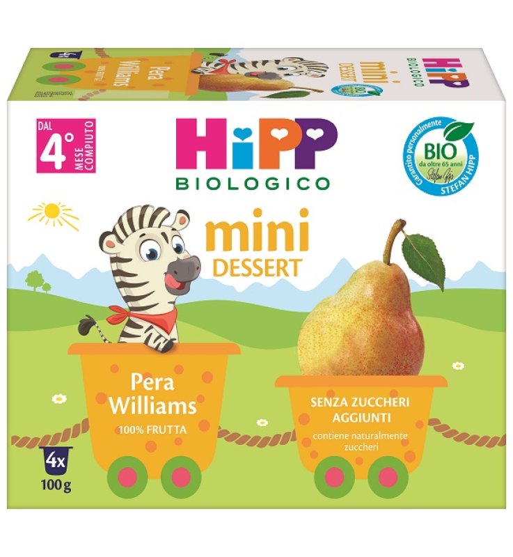 HIPP Bio Mer.Pera Will.4x100g