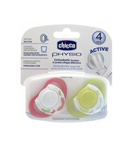 CHICCO SUCCHIETTO SILICONE LUMINOSO 4M+ 2 PEZZI