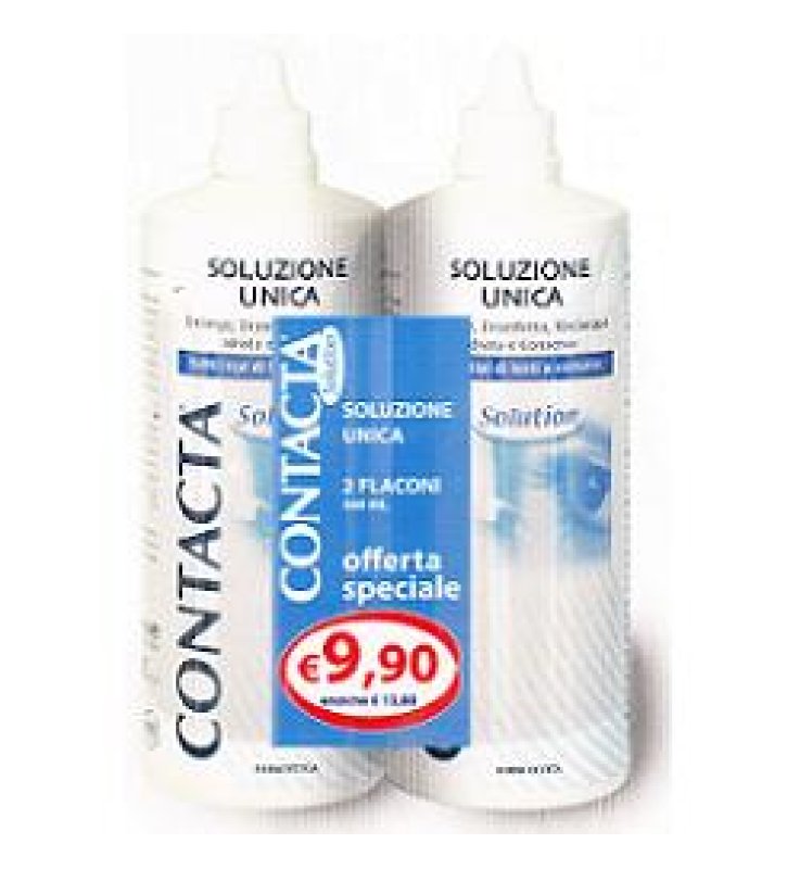 SOLUZIONE PER LENTI A CONTATTO CONTACTA 2 PEZZI 360 ML