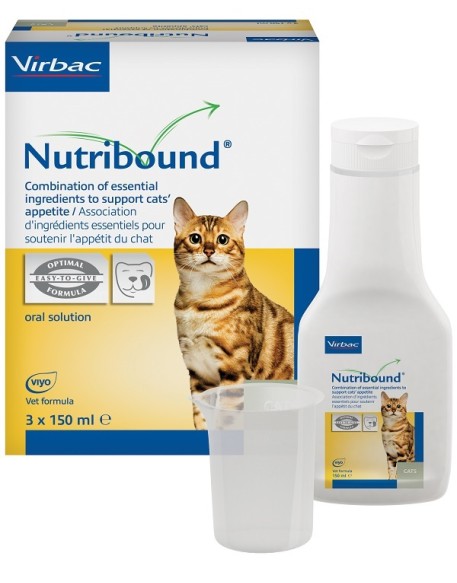 NUTRIBOUND SOLUZIONE ORALE APPETIBILE PER GATTI 3 FLACONI DA150 ML