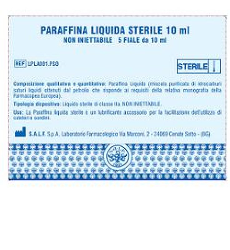 PARAFFINA LIQ STER 5F 10ML SALF