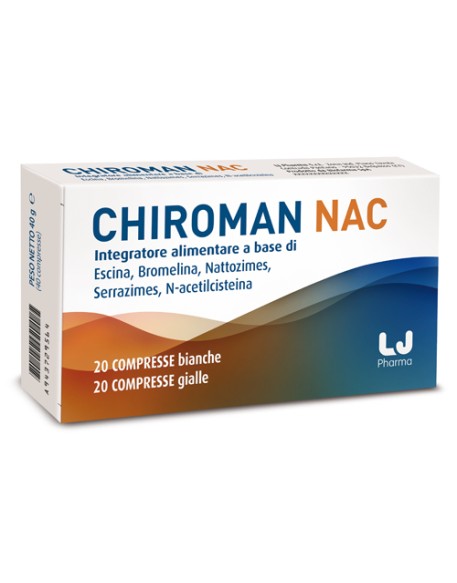 CHIROMAN NAC 20 COMPRESSE BIANCHE + 20 COMPRESSE GIALLE