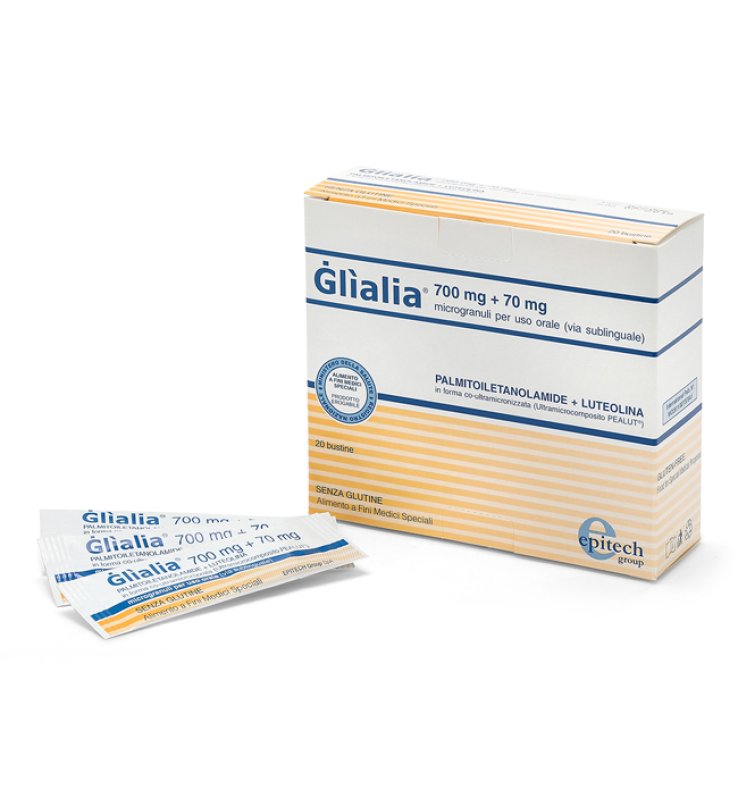GLIALIA 700MG + 70MG MICROGRANULI USO ORALE VIA SUBLINGUALE20 BUSTINE 1,27 G