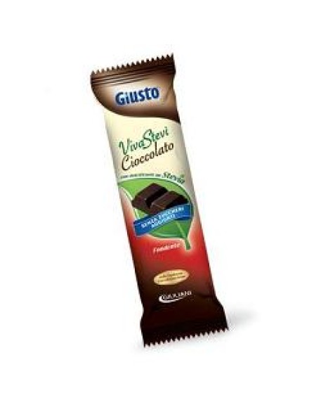 GIUSTO SENZA ZUCCHERO CIOCCOLATO CON STEVIA  FONDENTE 35 G